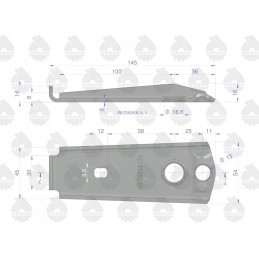 Clutch lever and step original Ursus 5051113