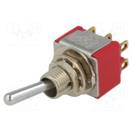 1 pcs x C&K - 7201SYZBE - Switch: toggle, Pos: 2, DPDT, ON-ON, 0.02A/20VAC, 0.02A/20VDC, IP40