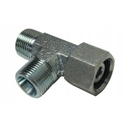 Hydraulic tee m20x1 5 12s with a nut on the side