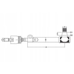 Shp763kr longitudinal tie rod set