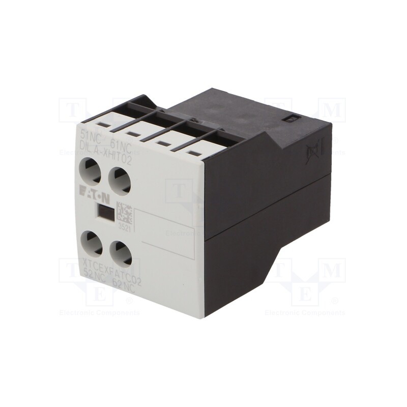 1 pcs x EATON ELECTRIC - DILA-XHIT02 - Auxiliary contacts, Leads: screw terminals, front