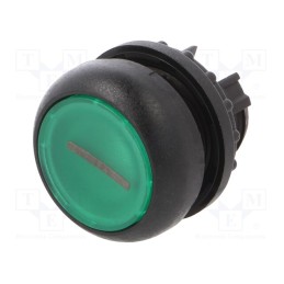 1 pcs x EATON ELECTRIC - M22S-DRL-G-X1 - Switch: push-button, 22mm, Stabl.pos: 2, green, M22-FLED,M22-LED