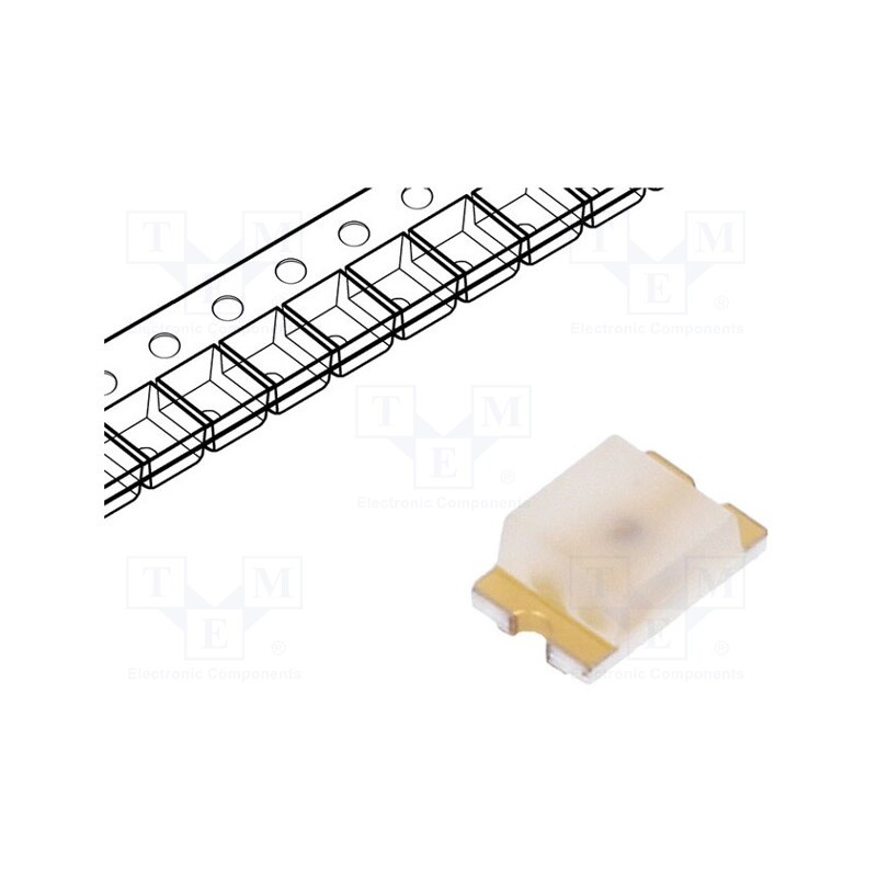 2 pcs x BROADCOM (AVAGO) - HSMZ-C170 - LED, SMD, 0805, red, 45÷165mcd, 2x1.25x0.8mm, 170°, 2.2÷2.6V, 20mA