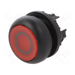1 pcs x EATON ELECTRIC - M22S-DRL-R-X0 - Switch: push-button, 22mm, Stabl.pos: 2, red, M22-FLED,M22-LED