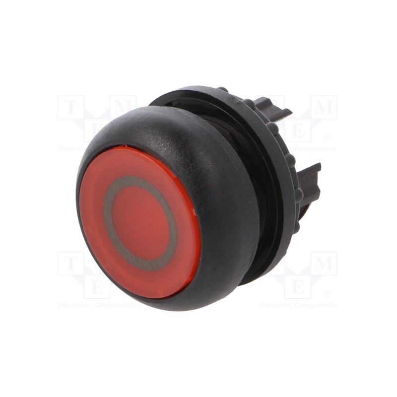 1 pcs x EATON ELECTRIC - M22S-DRL-R-X0 - Switch: push-button, 22mm, Stabl.pos: 2, red, M22-FLED,M22-LED