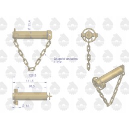 Central link pin c 330 360 mf 3 385 or