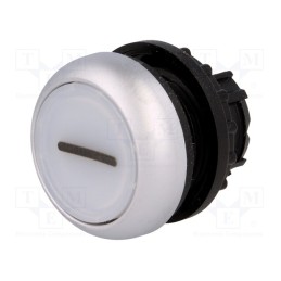 1 pcs x EATON ELECTRIC - M22-DRL-W-X1 - Switch: push-button, 22mm, Stabl.pos: 2, white, M22-FLED,M22-LED