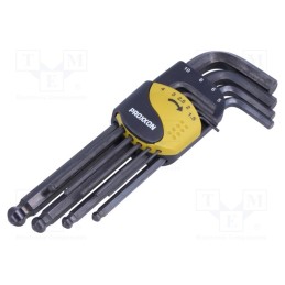 1 set x PROXXON - 23946 - Wrenches set, hex key,spherical, 9pcs.