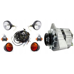 Ursus C330 electrical installation, alternator lamps