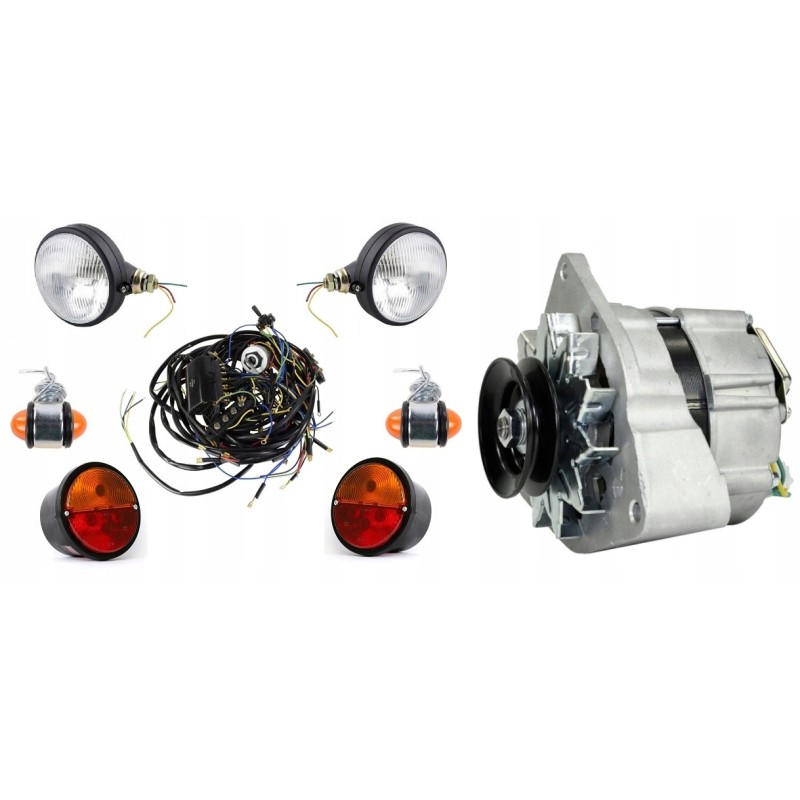 Ursus C330 electrical installation, alternator lamps