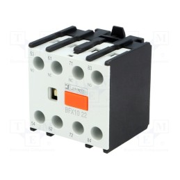 1 pcs x LOVATO ELECTRIC - BFX1022 - Auxiliary contacts, Series: BF, Leads: screw terminals, front