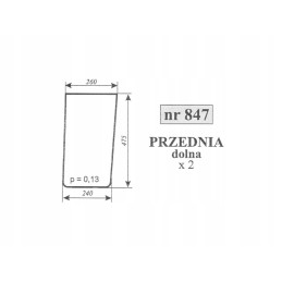 Renault 847 lower windshield