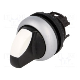 1 pcs x EATON ELECTRIC - M22-WRK - Switch: rotary, 22mm, Stabl.pos: 2, white-black, none, IP66, Pos: 2