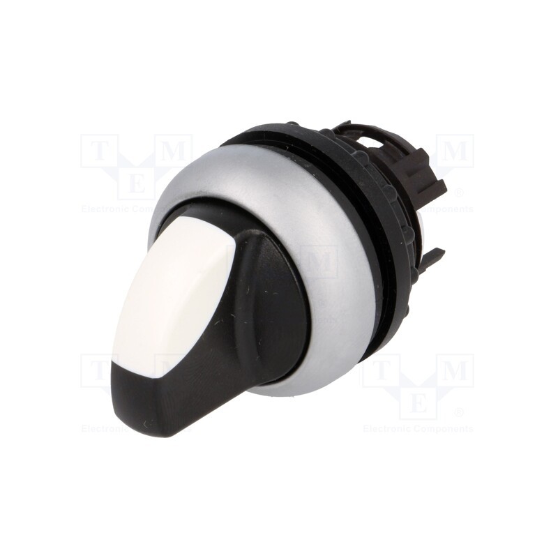 1 pcs x EATON ELECTRIC - M22-WRK - Switch: rotary, 22mm, Stabl.pos: 2, white-black, none, IP66, Pos: 2