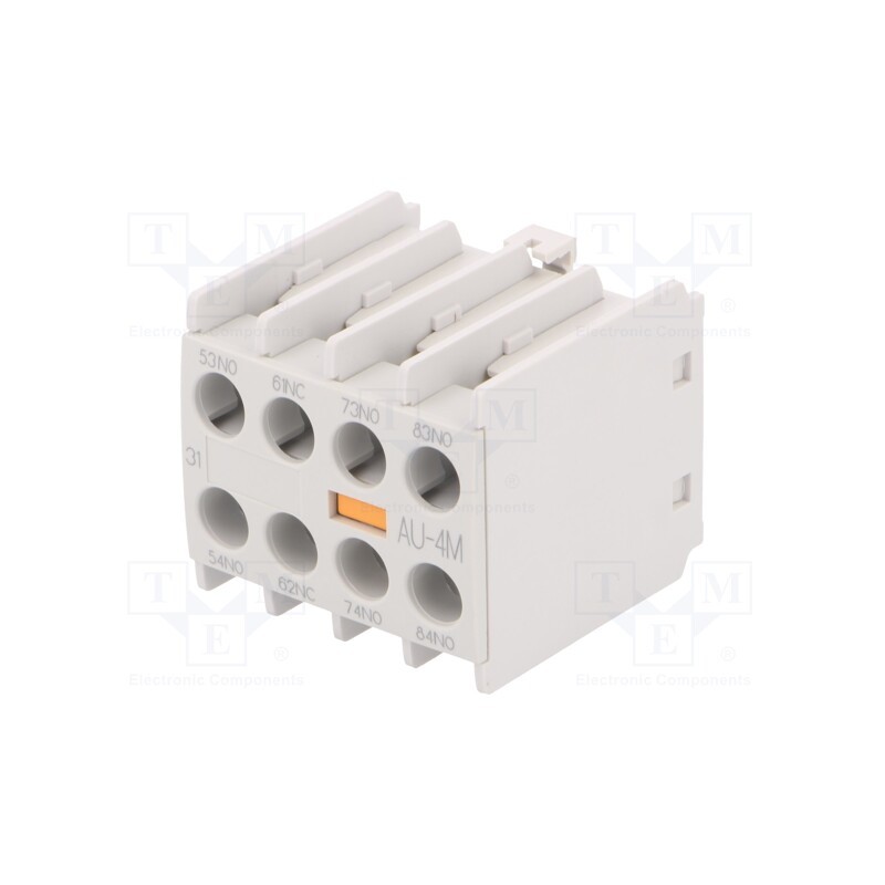 1 pcs x LS ELECTRIC - AU-4M 3A1B - Auxiliary contacts, Series: METAMEC, Leads: screw terminals, IP20