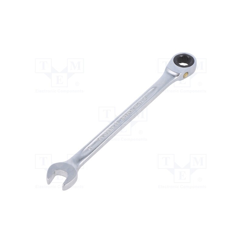 1 pcs x STAHLWILLE - 40170909 - Wrench, combination spanner, 9mm, chromium plated steel, L: 150mm
