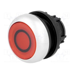 1 pcs x EATON ELECTRIC - M22-DRL-R-X0 - Switch: push-button, 22mm, Stabl.pos: 2, red, M22-FLED,M22-LED