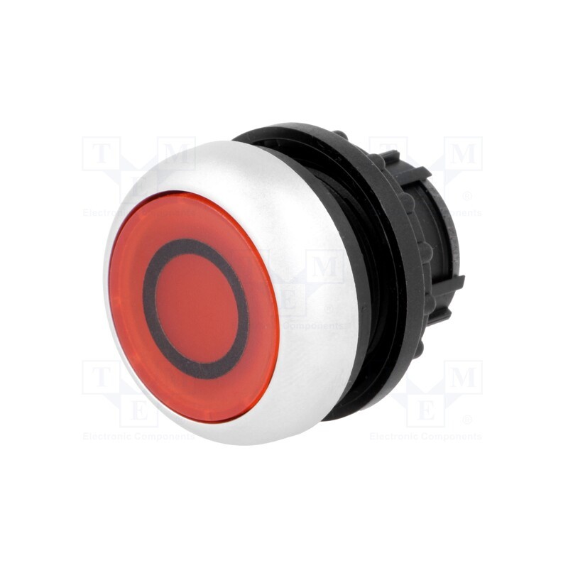 1 pcs x EATON ELECTRIC - M22-DRL-R-X0 - Switch: push-button, 22mm, Stabl.pos: 2, red, M22-FLED,M22-LED
