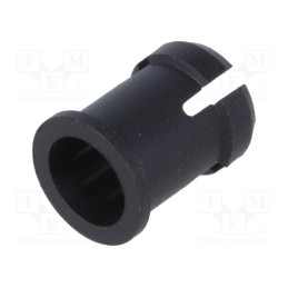 2 pcs x BIVAR - C-174L - LED holder, 5mm, one-piece, black, UL94V-2, L: 9mm, Mat: polyamide