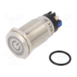 1 pcs x ONPOW - LAS1GQF-11ZET/L/B/24V/S - Switch: vandal resistant, Pos: 2, SPDT, 3A/220VAC, 5A/24VDC, IP65