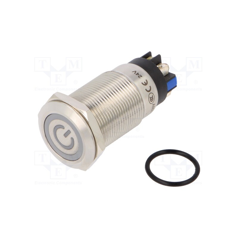 1 pcs x ONPOW - LAS1GQF-11ZET/L/B/24V/S - Switch: vandal resistant, Pos: 2, SPDT, 3A/220VAC, 5A/24VDC, IP65