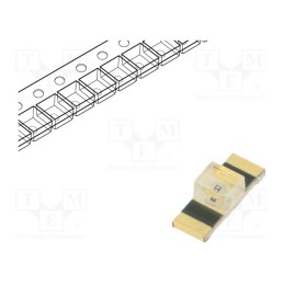 2 pcs x BROADCOM (AVAGO) - HSML-C265 - LED, SMD, 1305, orange, 28.5mcd, 3.4x1.25x1.1mm, 150°, 1.9÷2.4V