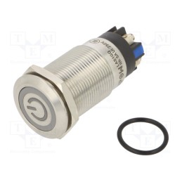 1 pcs x ONPOW - LAS1GQF-11ZET/L/B/12V/S - Switch: vandal resistant, Pos: 2, SPDT, 3A/220VAC, 5A/24VDC, IP65
