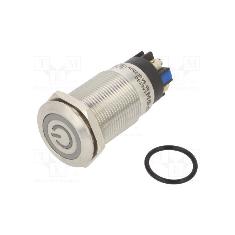 1 pcs x ONPOW - LAS1GQF-11ZET/L/B/12V/S - Switch: vandal resistant, Pos: 2, SPDT, 3A/220VAC, 5A/24VDC, IP65