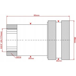 Set of quick connectors, socket, euro plug, internal mains 3 4