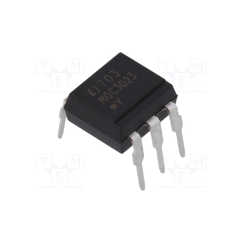 2 pcs x LITEON - MOC3023 - Optotriac, 5kV, Uout: 400V, without zero voltage crossing driver