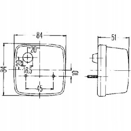 Direction indicator hella lamp 2ba003014011