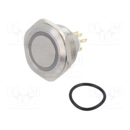 1 pcs x ONPOW - LAS1GQ30-11E/Y/12V/S - Switch: vandal resistant, Pos: 2, SPDT, 3A/220VAC, 5A/24VDC, IP65