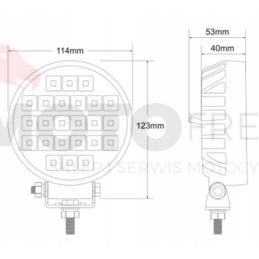 Work lamp 24LED flood switch 12 24v 3600lm