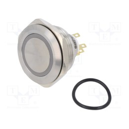 1 pcs x ONPOW - LAS1GQ30-11E/B/12V/S - Switch: vandal resistant, Pos: 2, SPDT, 3A/220VAC, 5A/24VDC, IP65