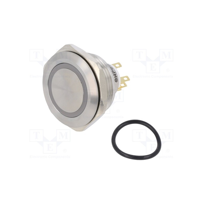 1 pcs x ONPOW - LAS1GQ30-11E/B/12V/S - Switch: vandal resistant, Pos: 2, SPDT, 3A/220VAC, 5A/24VDC, IP65