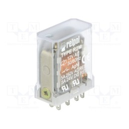 1 pcs x RELPOL - R2M-2012-23-5012 - Relay: electromagnetic, DPDT, Ucoil: 12VAC, Icontacts max: 10A