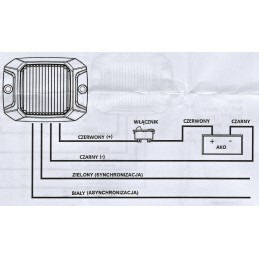 LED strobe lamp 10w r10 r65 orange