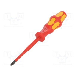 1 pcs x WERA - 5006451001 - Screwdriver, insulated,slim, Phillips, PH2, Blade length: 100mm