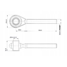 Central connector head C330 right thread M24x3