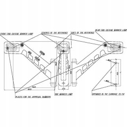Halogen front and rear marker lamp and position lamp