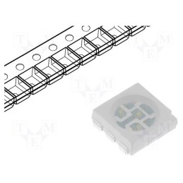 2 pcs x OPTOSUPPLY - OSG5DTS4C1A - LED, SMD, 5060,PLCC6, green, 2180÷3000mcd, 5x5x1.5mm, 120°, 3÷3.6V