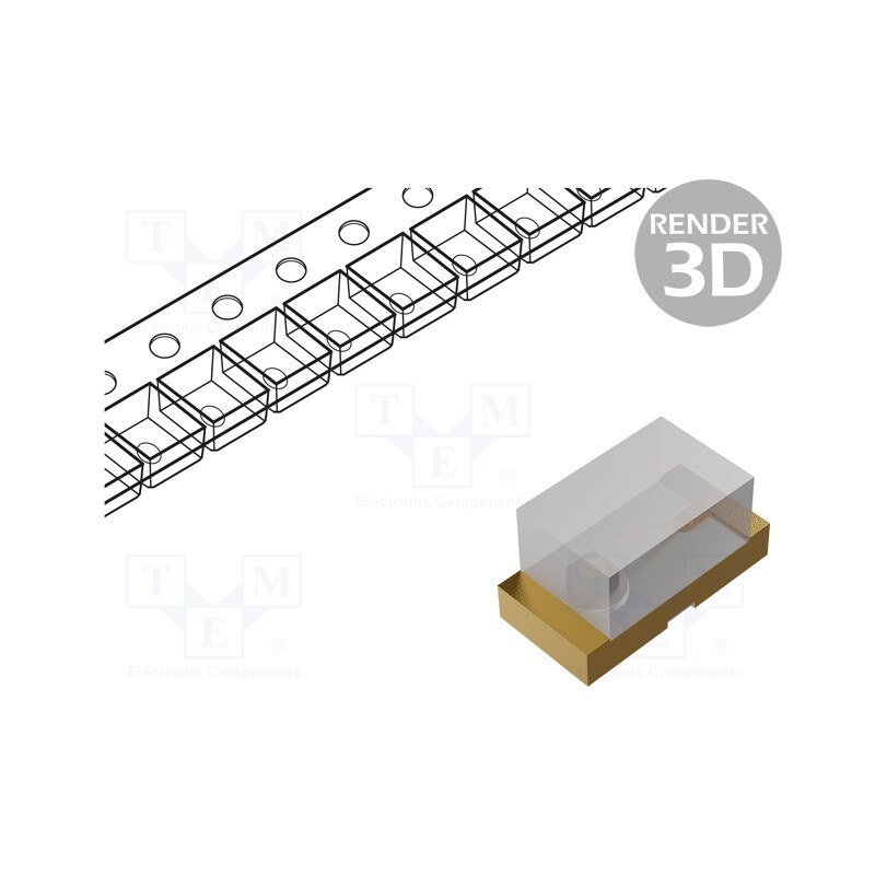 2 pcs x LUMEX - SML-LX0402SUGC-TR - LED, SMD, 0402, green, 45mcd, 1x0.5x0.5mm, 120°, 2.2V, 25mA, λd: 574nm
