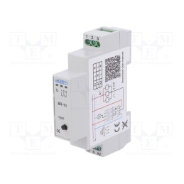 1 pcs x MART - BR-10 - Relay: installation, bistable,impulse, SPDT, Ucoil: 230VAC, 16A