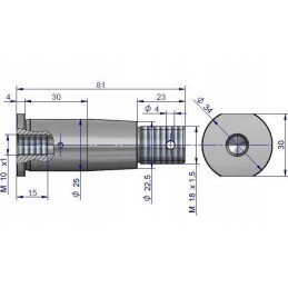Power steering actuator pin