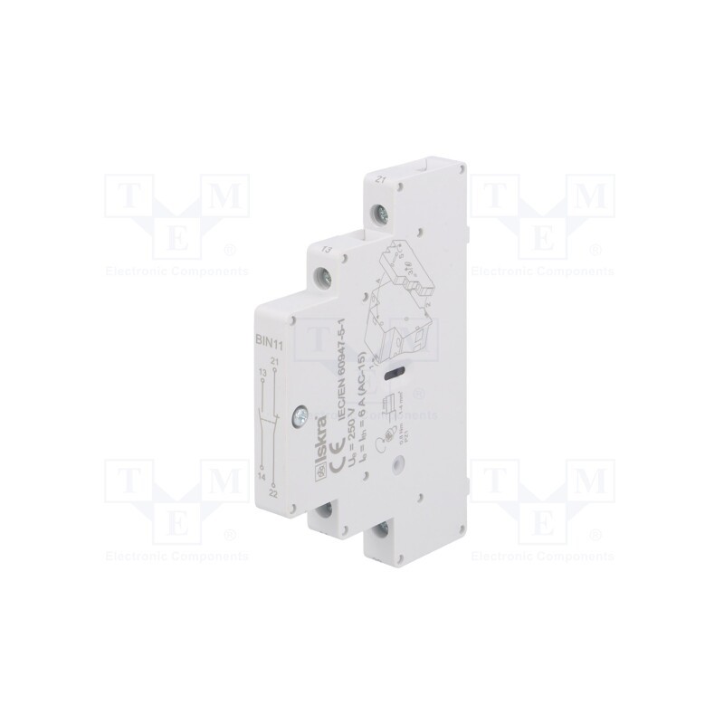 1 pcs x ISKRA - 38.070.013 - Relays accessories: auxiliary contacts, NC + NO, max.250VAC