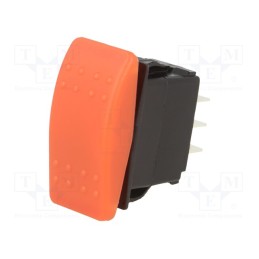 1 pcs x SWITCH COMPONENTS - SRD1-2F-DC-1-RNN - ROCKER, DP3T, Pos: 3, ON-OFF-ON, 20A/14VDC, red, IP56, none, UL94V-2