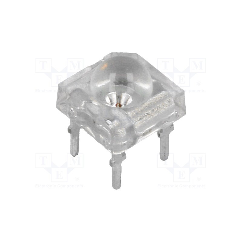 2 pcs x OPTOSUPPLY - OS5RPMZ2C1P - LED Super Flux, 7.62x7.62mm, red, 2000÷4000mcd, 120°, 50mA