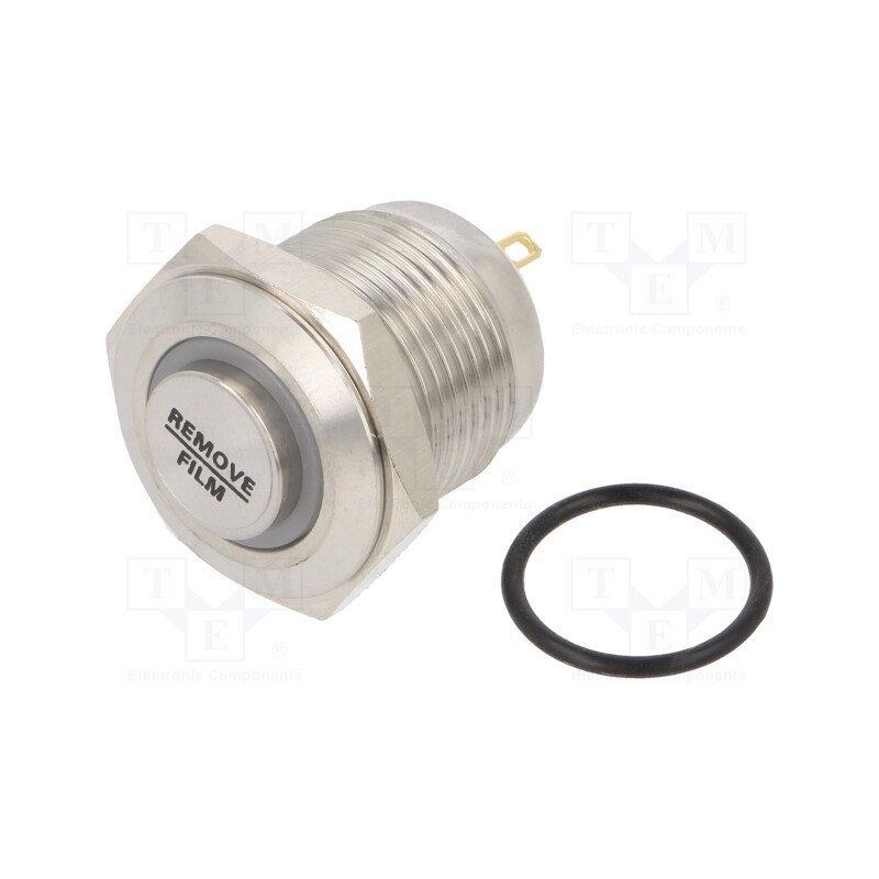 1 pcs x E-SWITCH - PV6H240SS-331 - Switch: vandal resistant, Pos: 2, SPST-NO, 2A/48VDC, IP65, OFF-(ON)