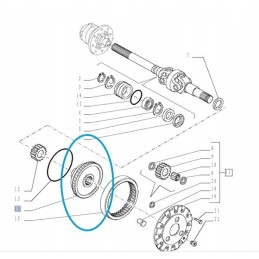 Gear wheel new holland fiat case 5132810 cnh