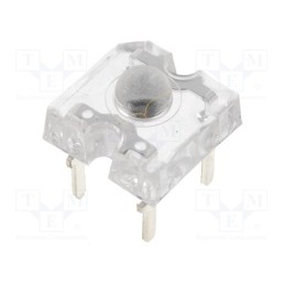 2 pcs x OPTOSUPPLY - OSEY7161D - LED Super Flux, 7.62x7.62mm, yellow, 2500÷5000mcd, 60°, 20mA